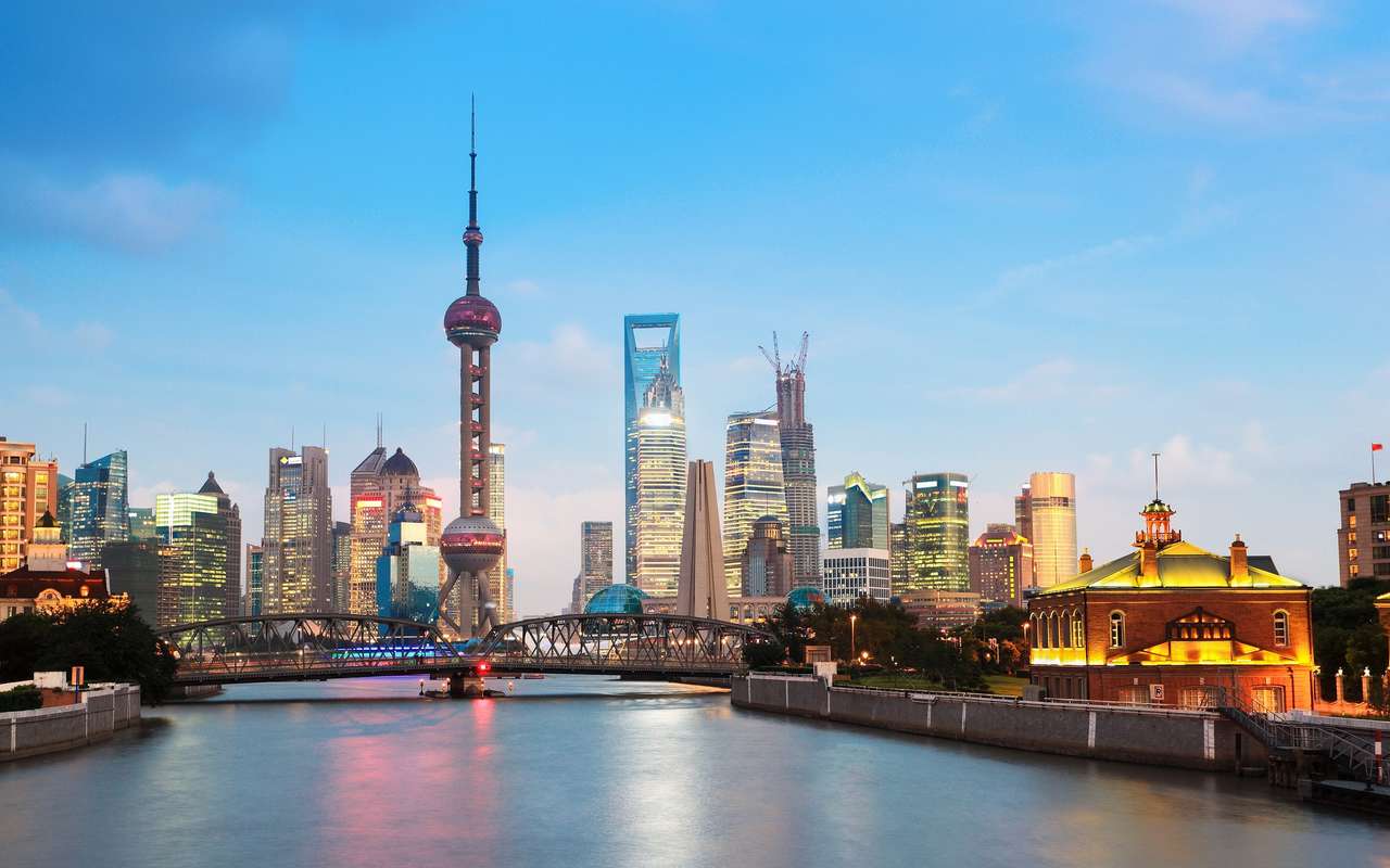Cidade de Shanghai quebra-cabeça