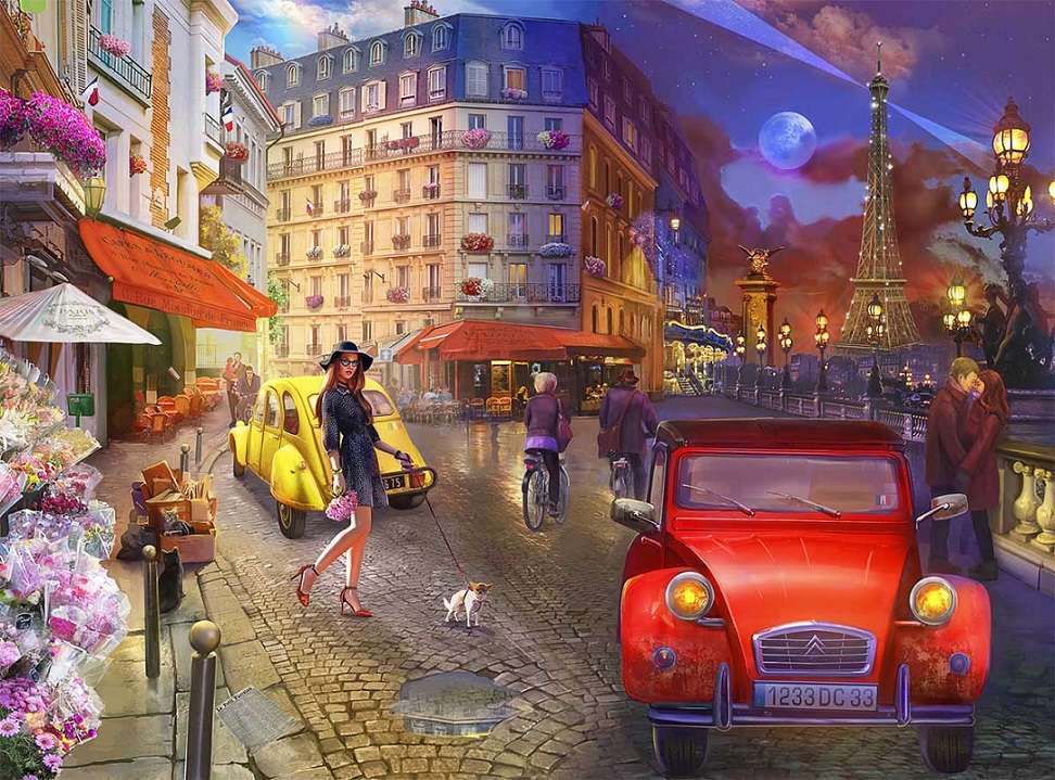 Ulica w Paryżu. puzzle online