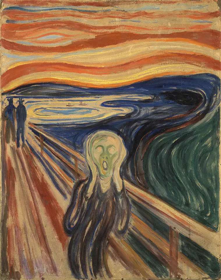 KRZYK - EDVARD MUNCH puzzle online