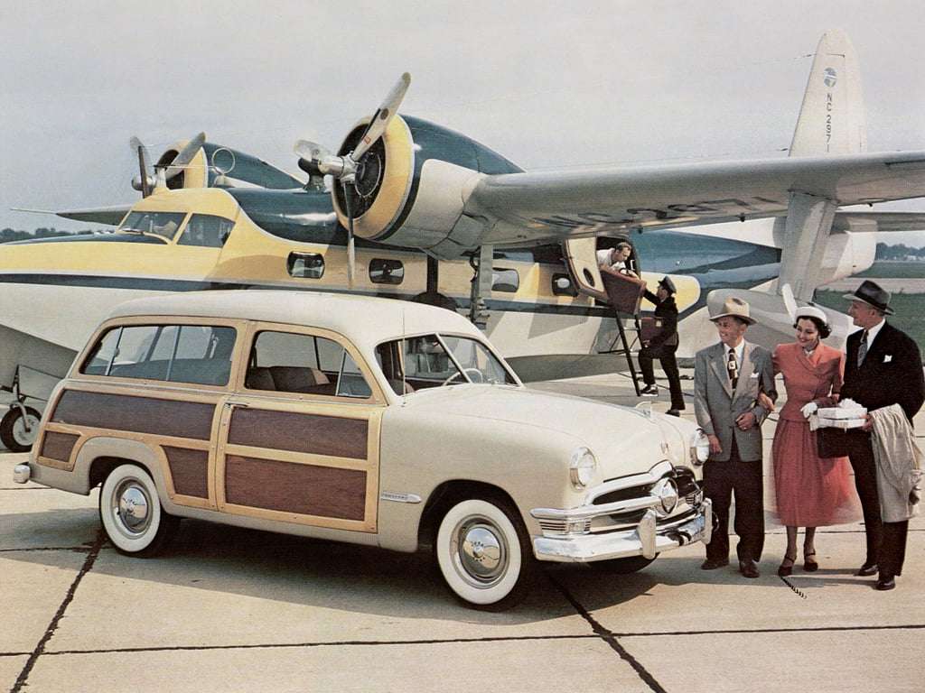 1950 Ford Custom Deluxe V-8 Wagon stacji puzzle online
