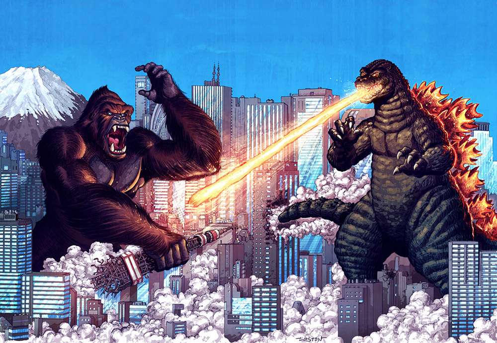Godzilla vs Kong puzzle online