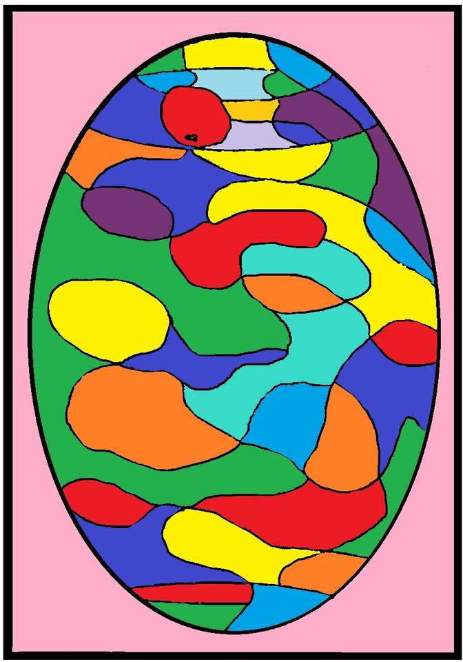 Kolorowe jajko. puzzle online