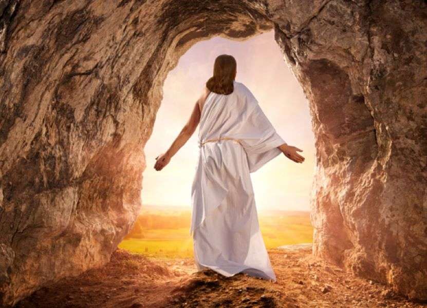 Påskgrav uppståndelse av Jesus pussel