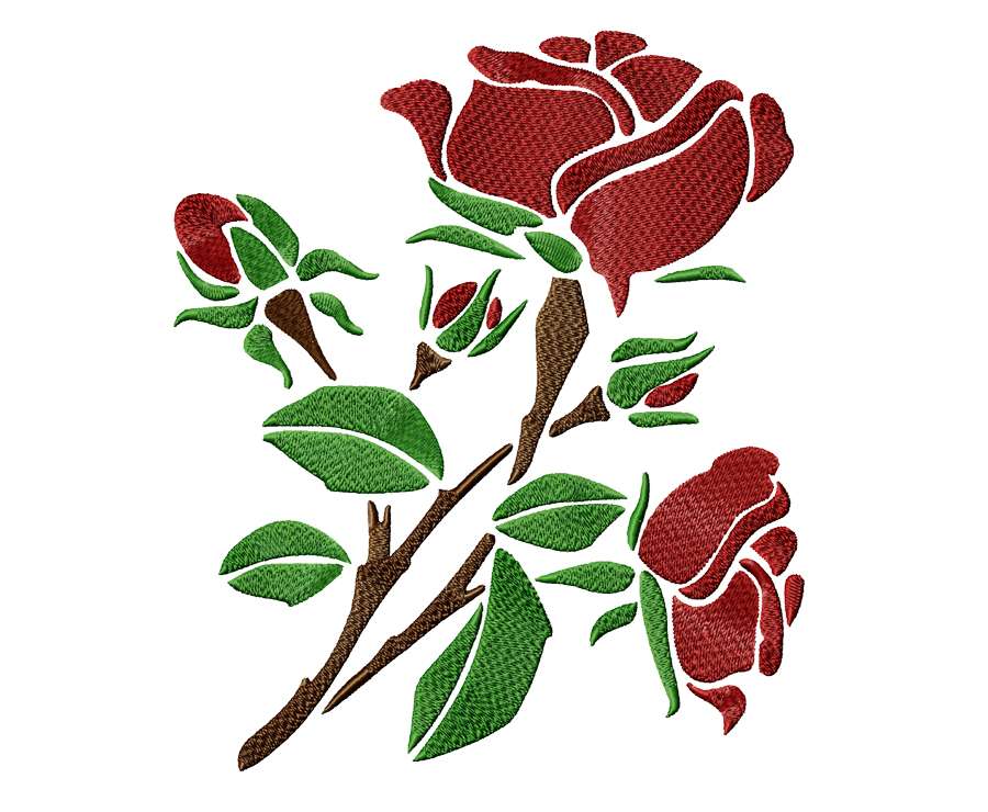 Czerwona róża - stylizowana puzzle online