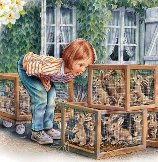 Wyzwolić małe króliki. puzzle online