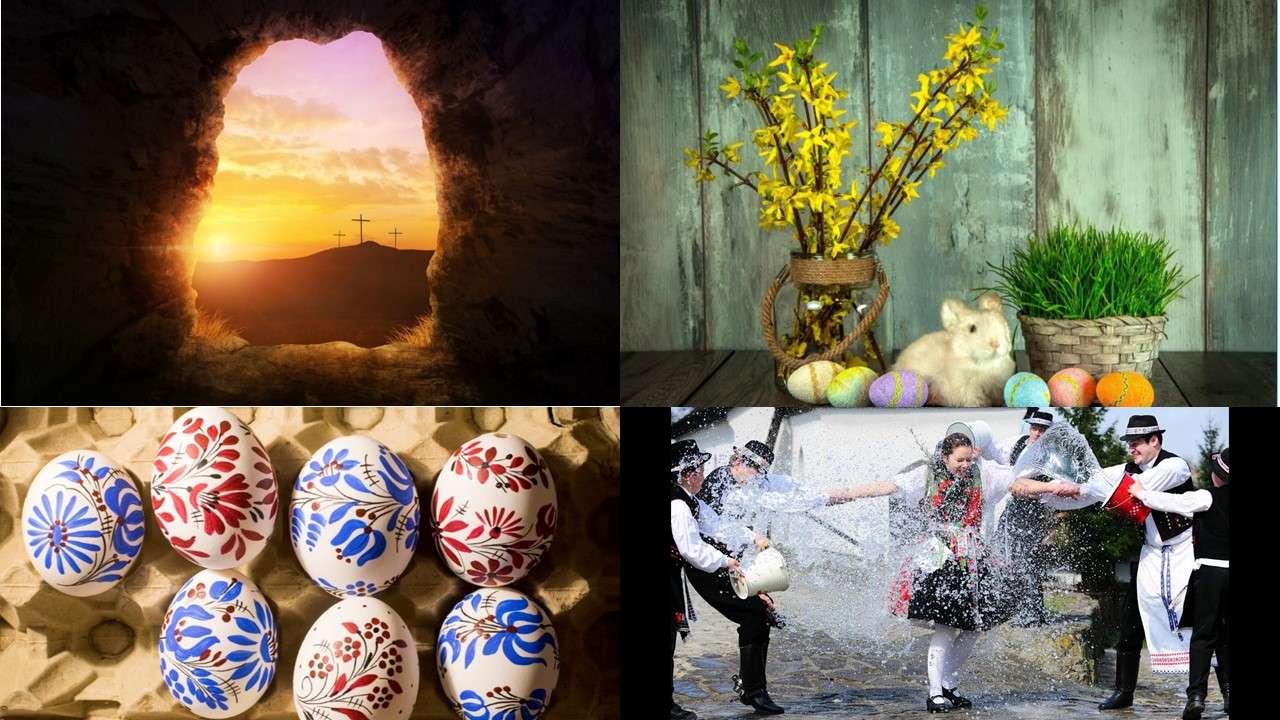 Wielkanoc - święto religijne + symbole i symbole puzzle online