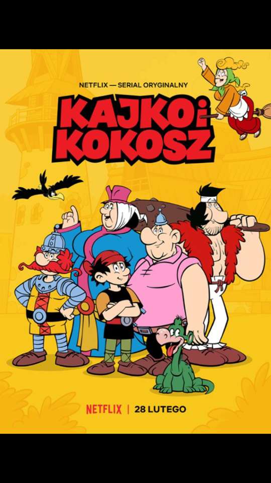 Kajko i Kokosz- świetne puzzle edukacyjne od JR! puzzle online