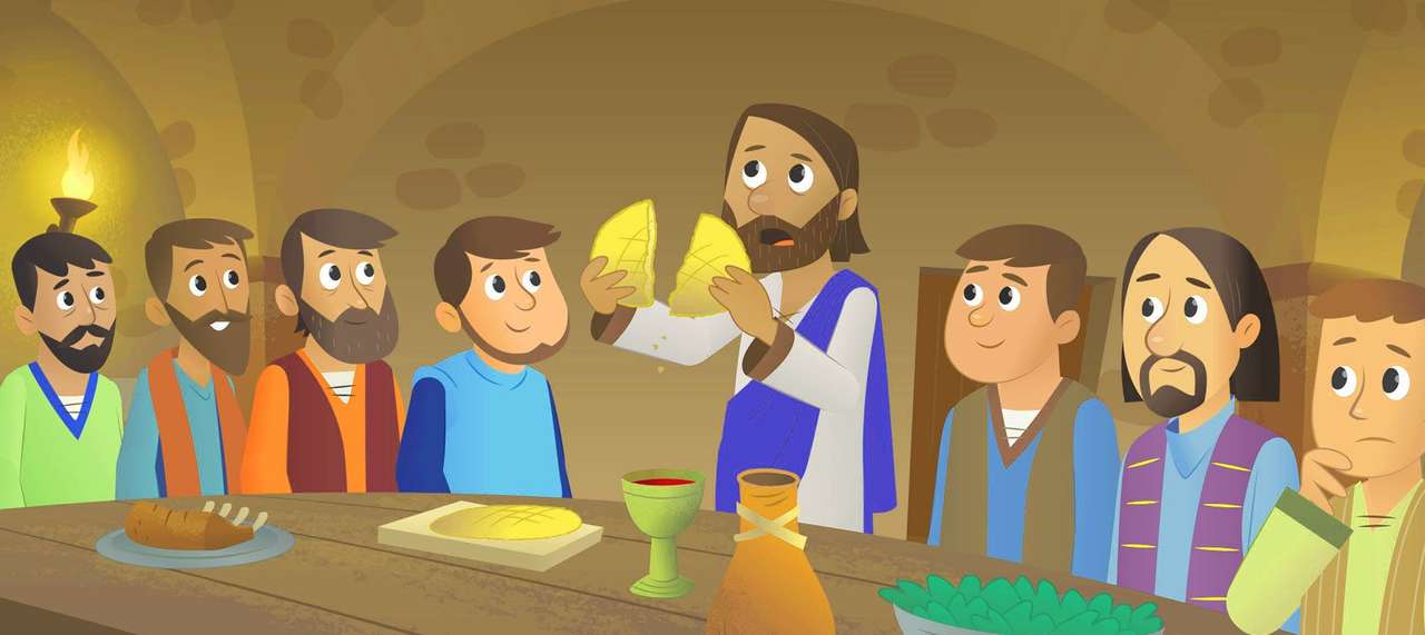 Ostatnia kolacja Apostoli Jezus puzzle online