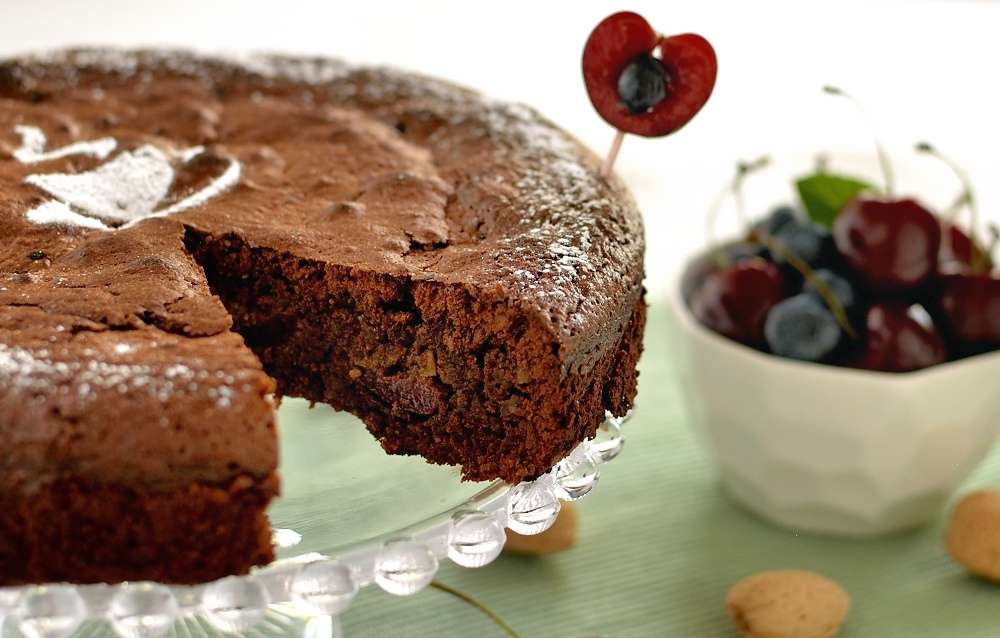 czekoladowe ciasto puzzle online