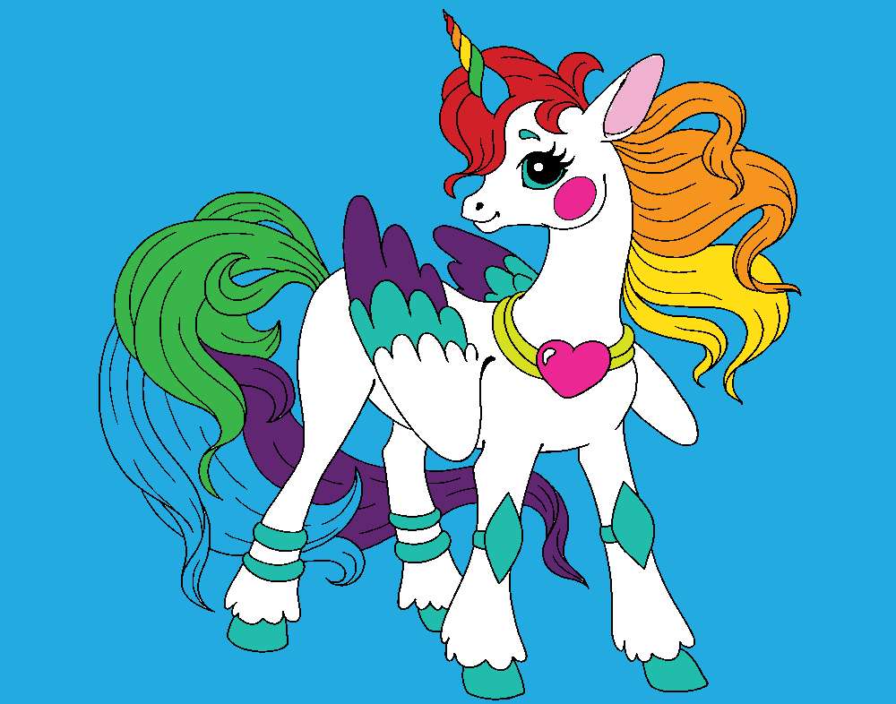 Rainbow Fairytale Unicorn puzzle online