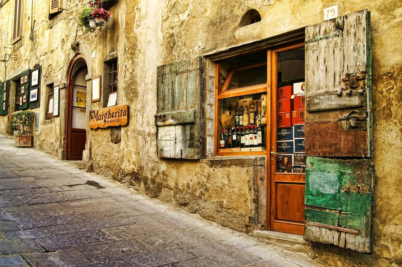 Włochy stare miasteczko puzzle