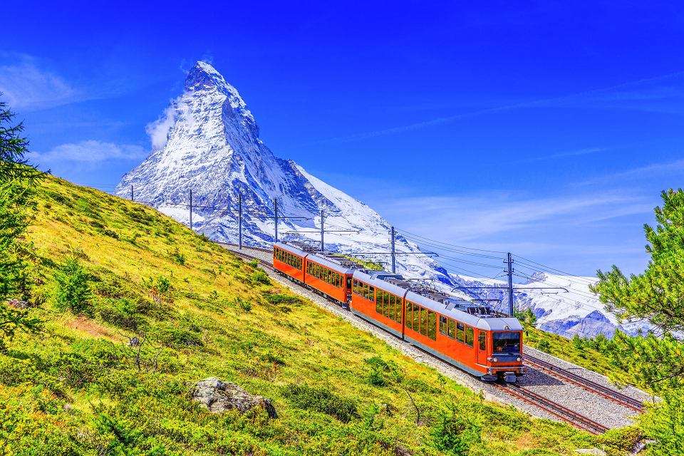 zwiedzanie szwajcarii pociągiem puzzle online
