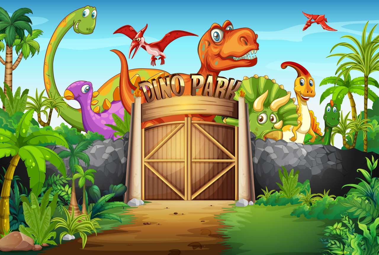 dino Park puzzle online