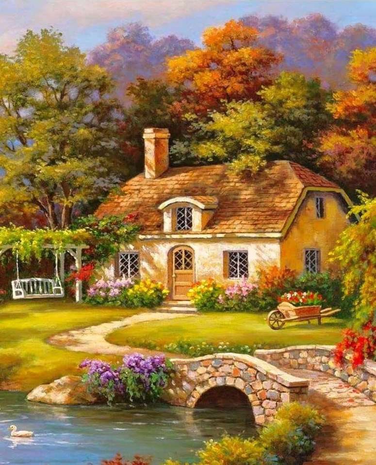 piękny dom puzzle online