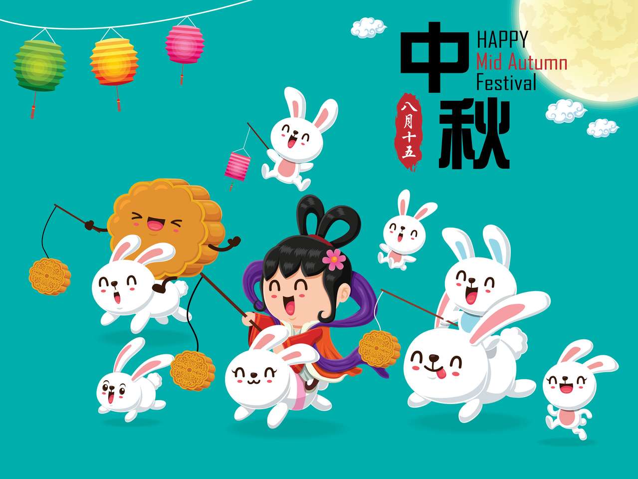 Plakat z chińskimi postaciami puzzle online
