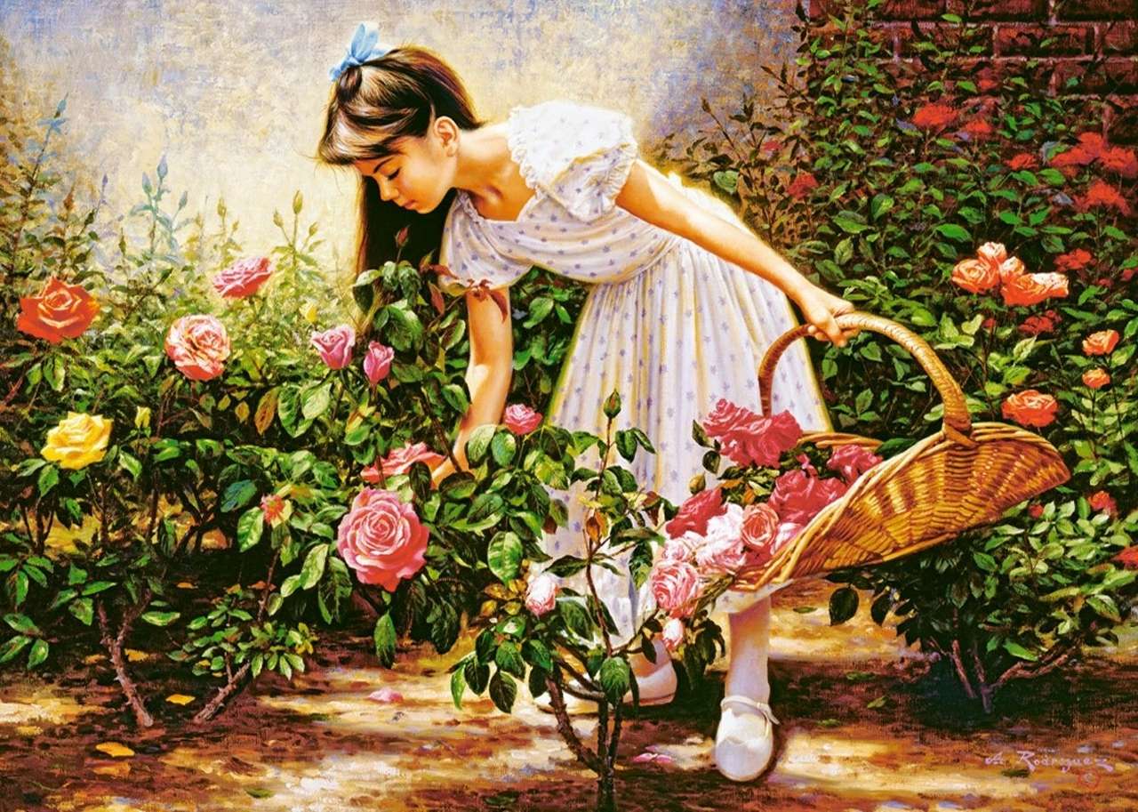 W ogrodzie róży puzzle online