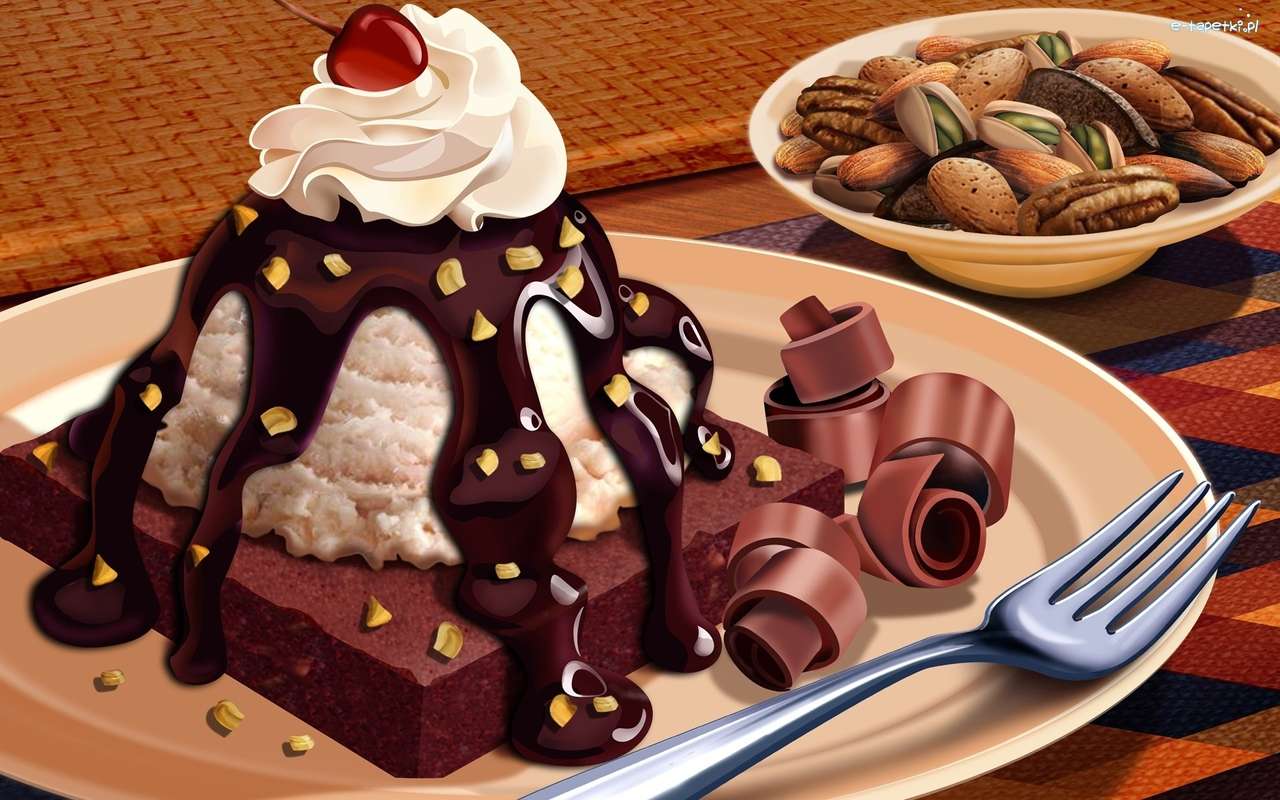babka z polewą czekoladową puzzle online