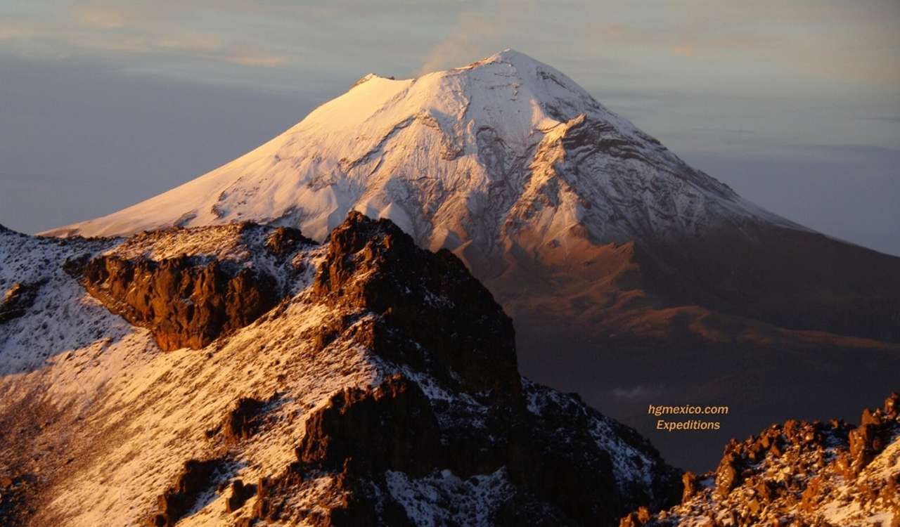 Popocatépetl Drugi najwyższy wulkan w Meksyku puzzle online