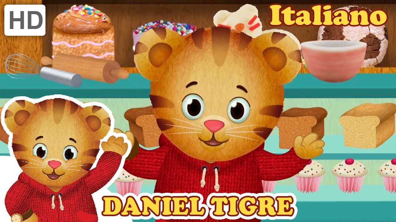 Daniel Tiger karton puzzle online