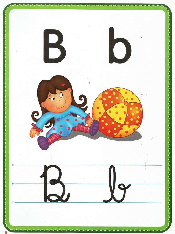 Letter B - gra puzzle online