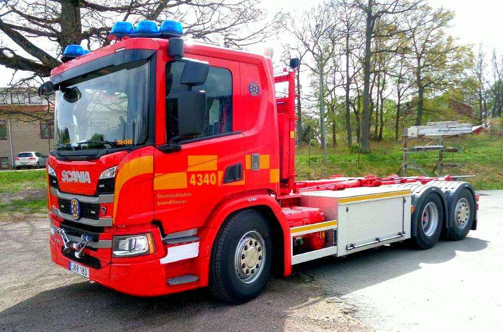Scania Fire Brygada ze Szwecji puzzle online