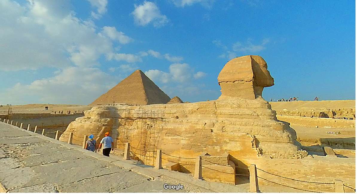 Obraz z Google Sfinksa Giza puzzle online