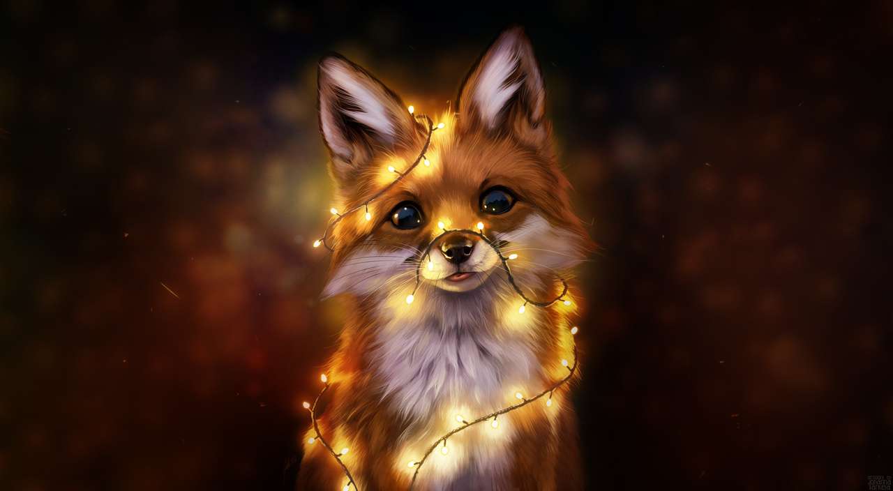 Boże Narodzenie Fox. puzzle online