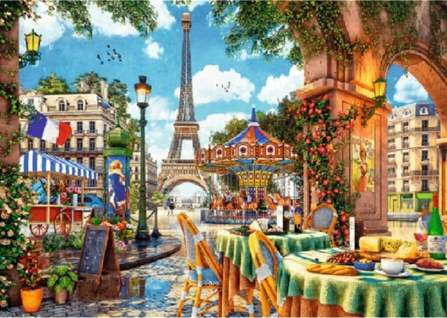 Poranek w Paryżu. puzzle online