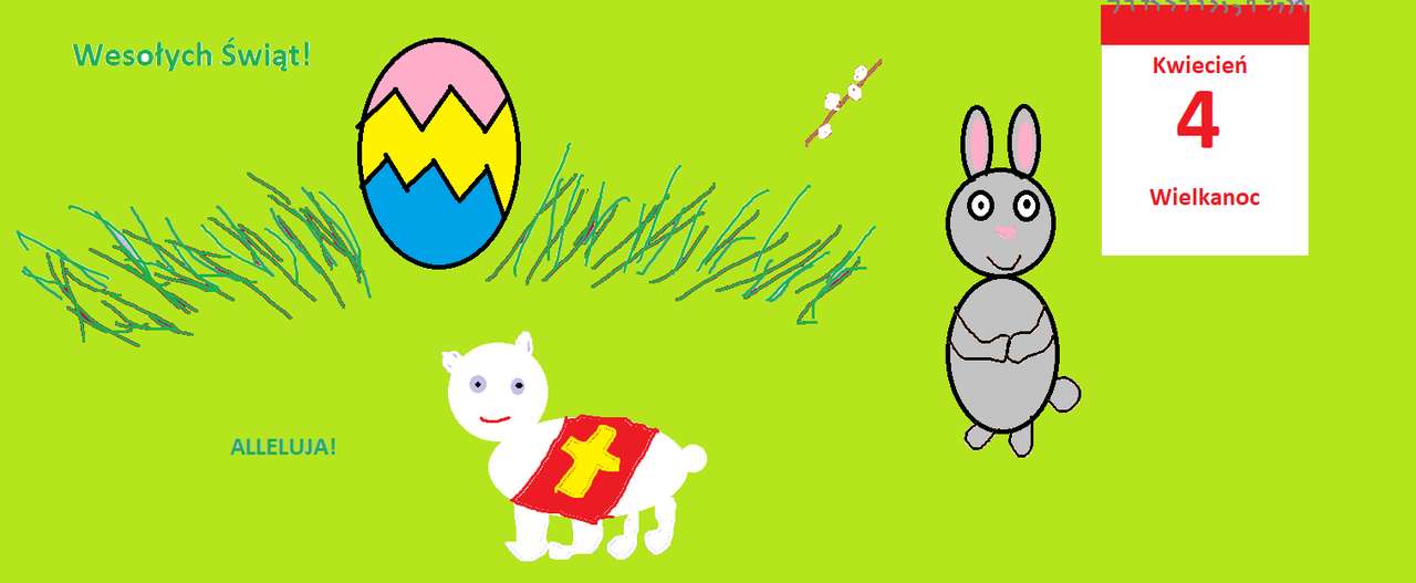 Happy easter puzzle online