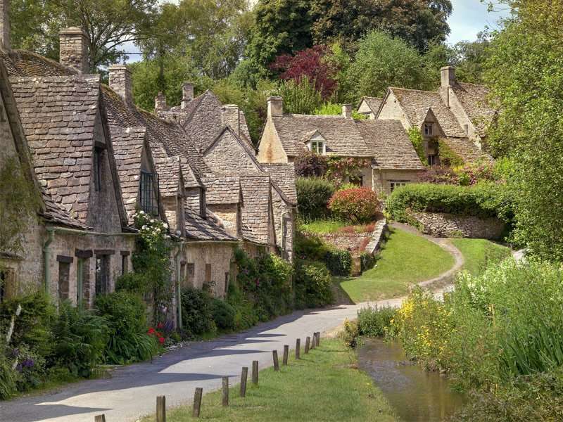 wiejskie domy w Angli puzzle