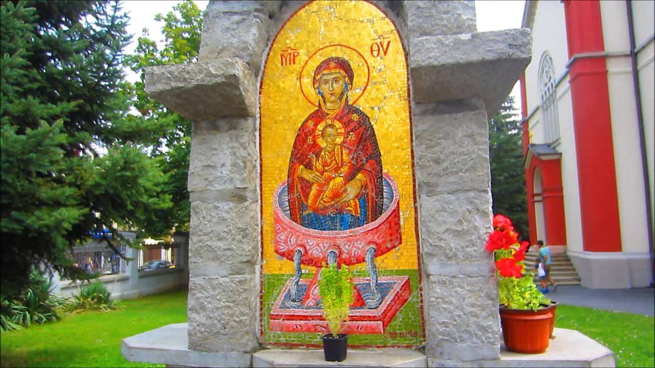 Kragujevac Hl. Maria obraz w kościele w Serbii puzzle online