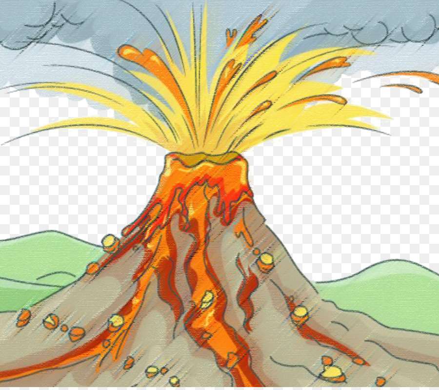 Erupcja wulkan. puzzle online