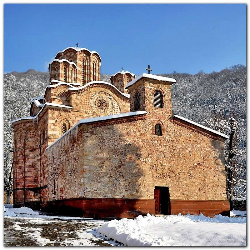 Klasztor Rawanica w Serbii puzzle online