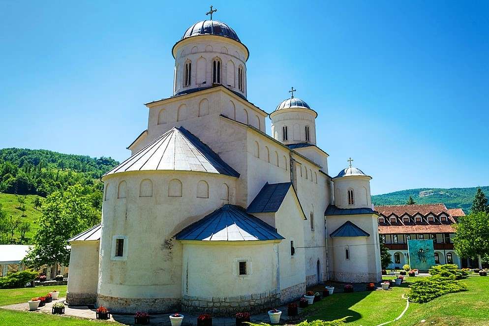 Klasztor Mileseva w Serbii puzzle online