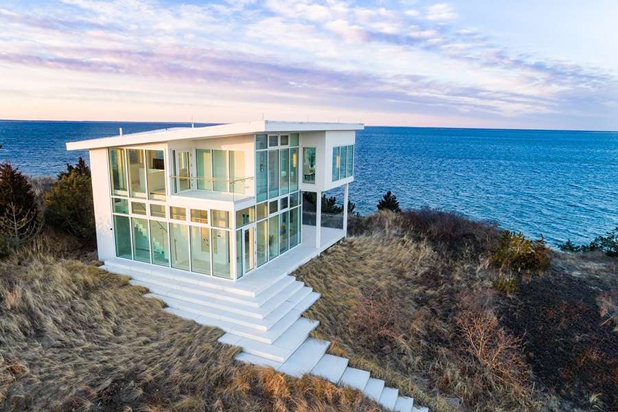 szklany dom na wyspie Cape Cod puzzle online