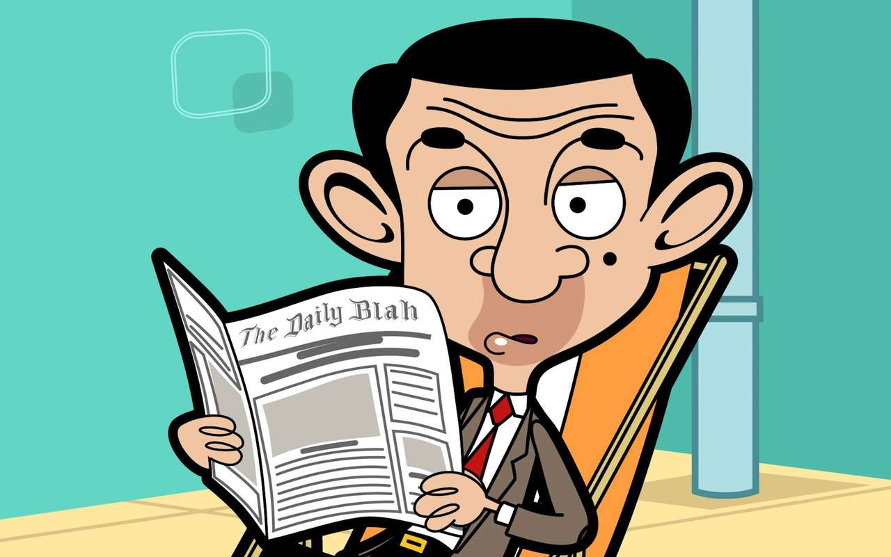 Mr Bean - karton puzzle online