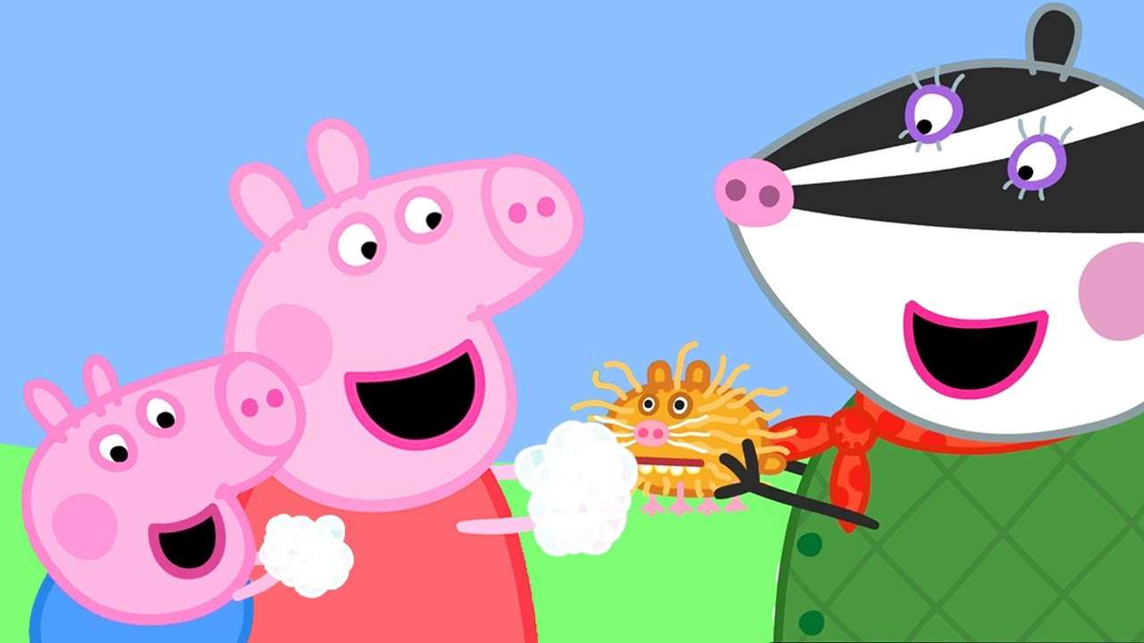 Peppa świnia i George puzzle online