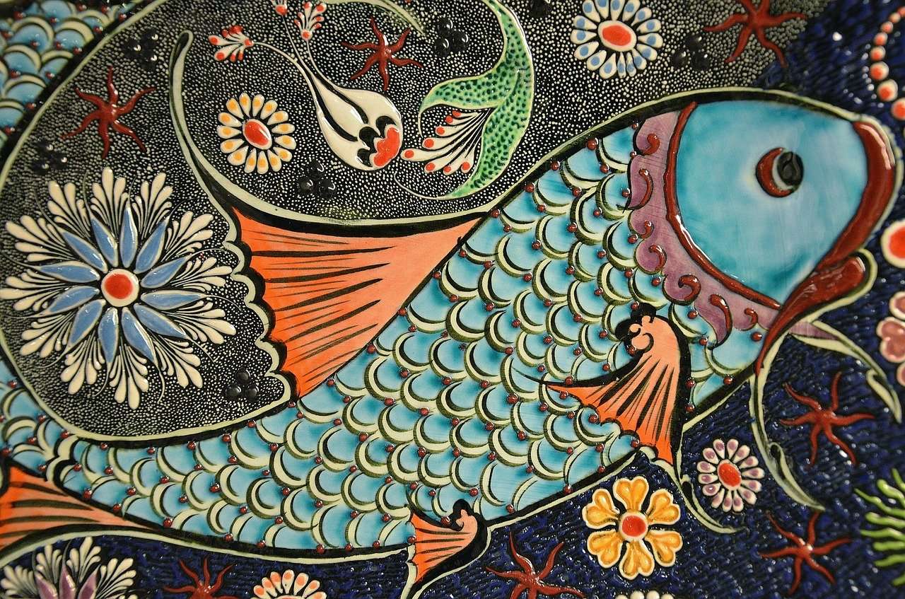 Mozaika ryba dachówka puzzle online