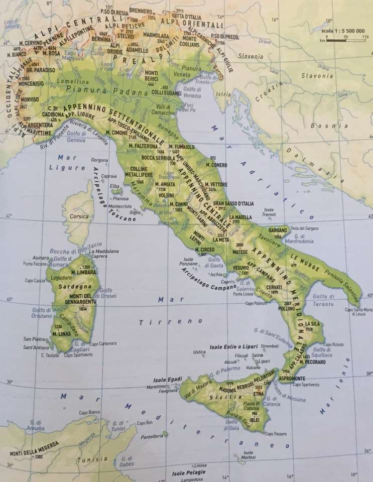 Fizyczne Włochy puzzle online