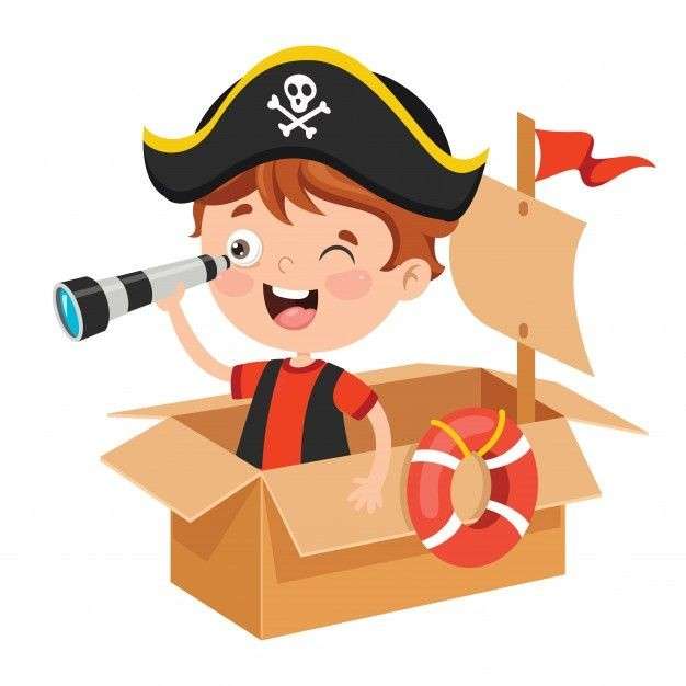 Animowany pirat puzzle online