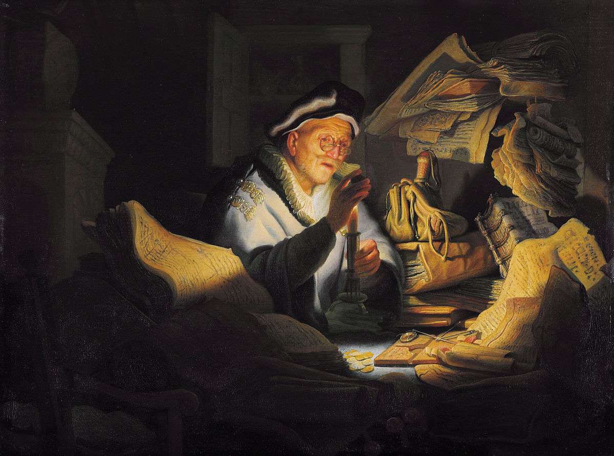 Rembrandt - przypowieść o bogatym człowieku (1627) puzzle online