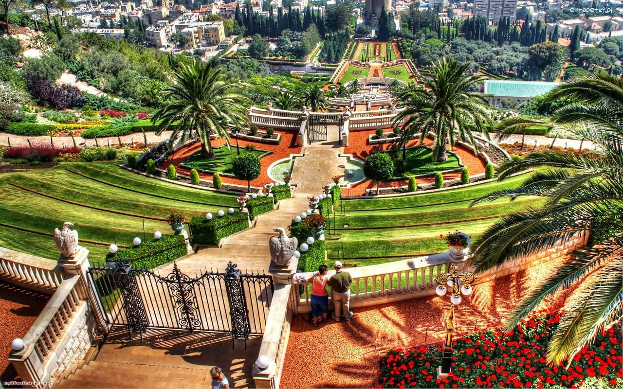 Pałacowe miasto z ogrodami puzzle online
