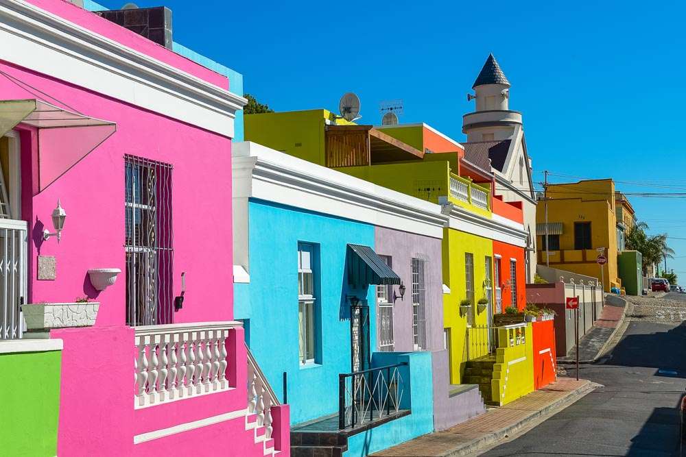 kolorowe domy w dzielnicy Bo-Kaap puzzle online