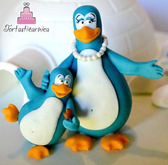Lodowe pingwiny z reklamy baton puzzle online