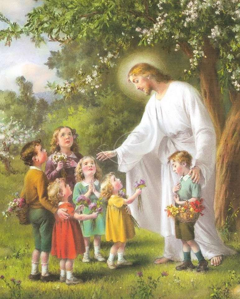 Pan Jezus i dzieci puzzle online
