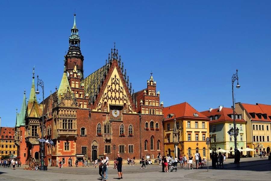 Wrocław rynek puzzle online