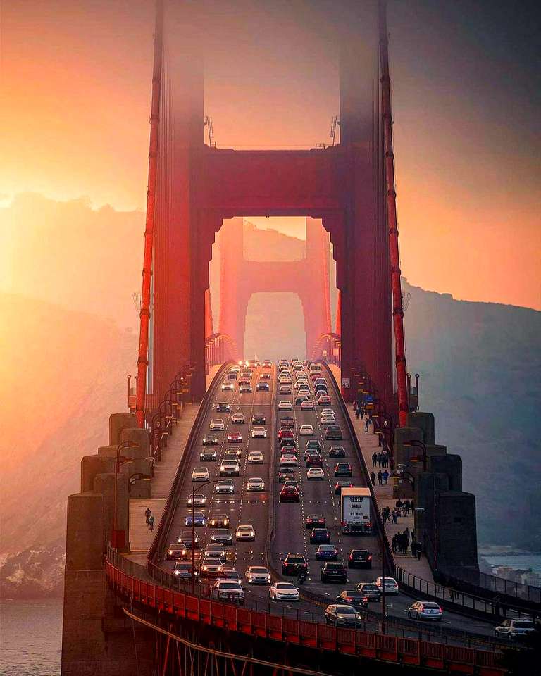 Ruch na moście Golden Gate puzzle online
