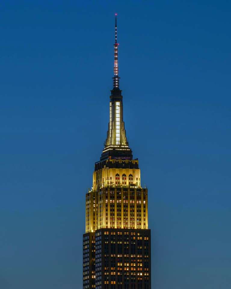 Colorido Empire State Building rompecabezas