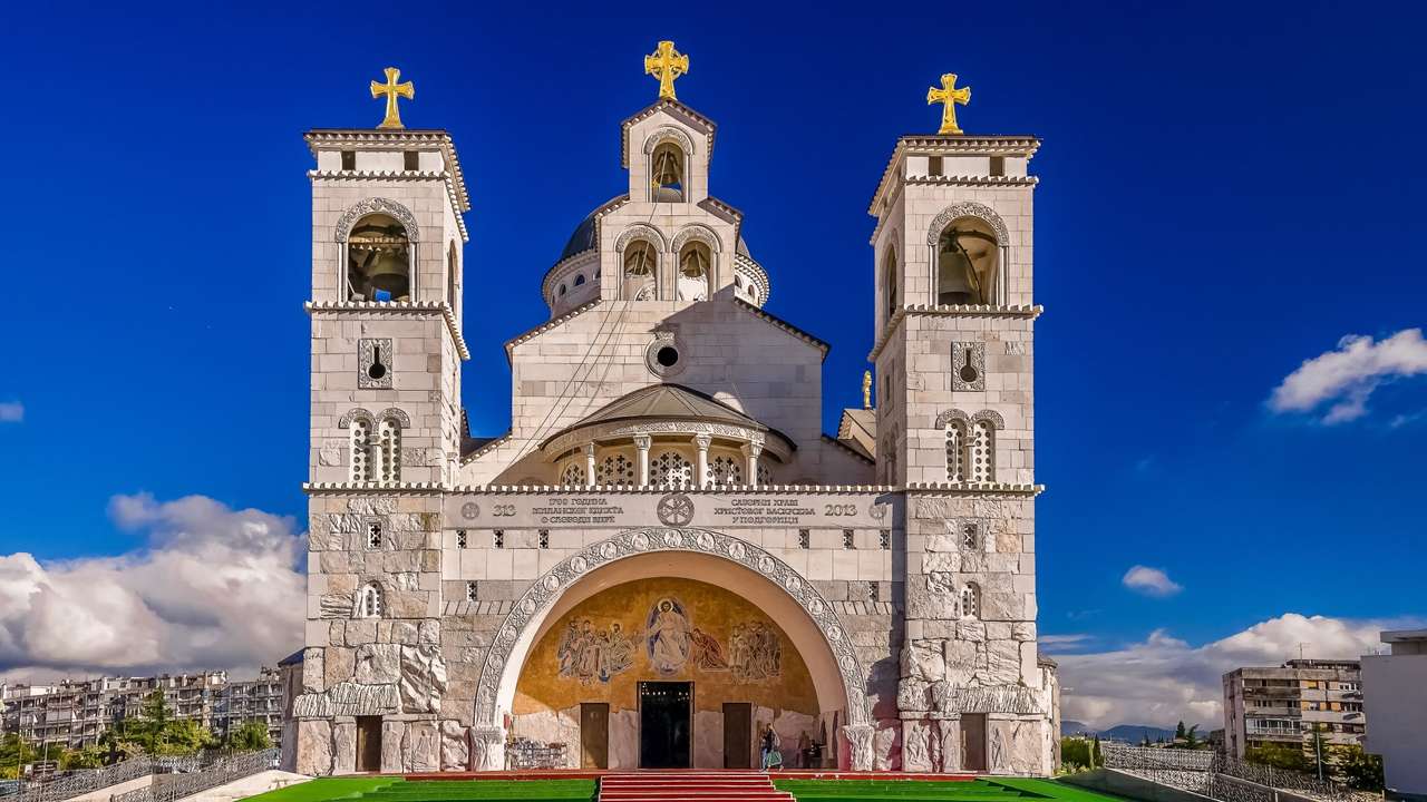 Catedral Podgorica en Montenegro rompecabezas