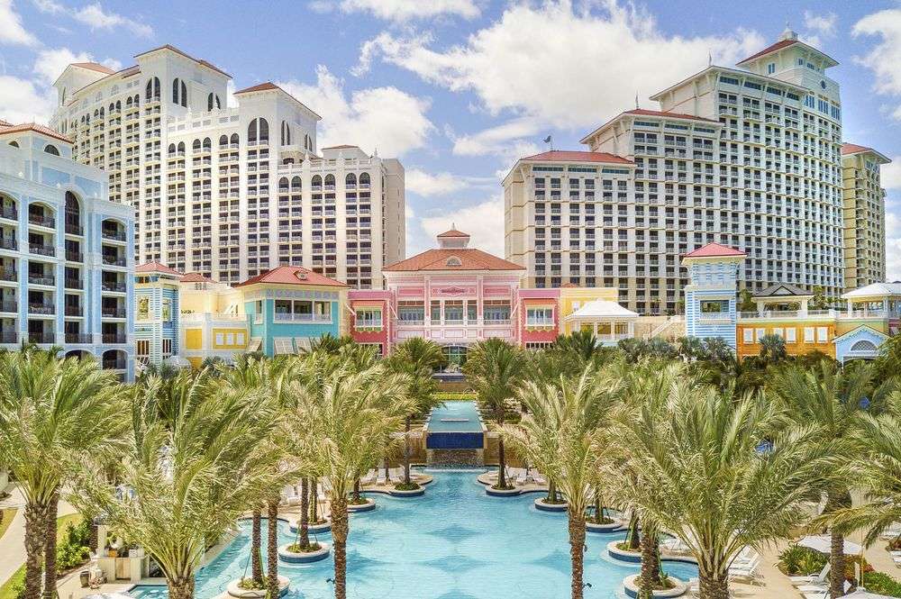 Resort hotelowy na Bahamach puzzle online